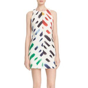 MILLY Brushstroke Mini Dress - Size 8 - Vibrant & Chic!